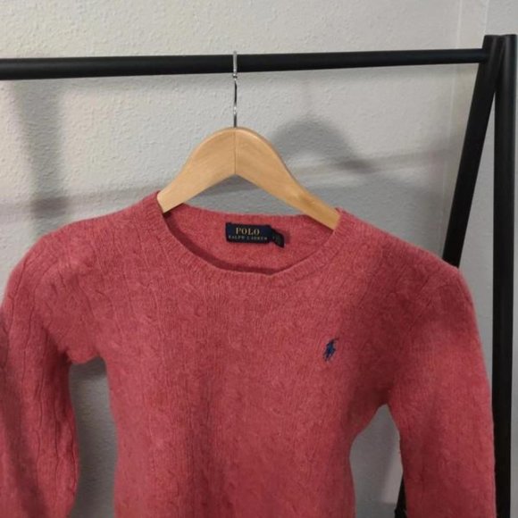Ralph Lauren Pink Knit Sweater - Picture 1 of 9